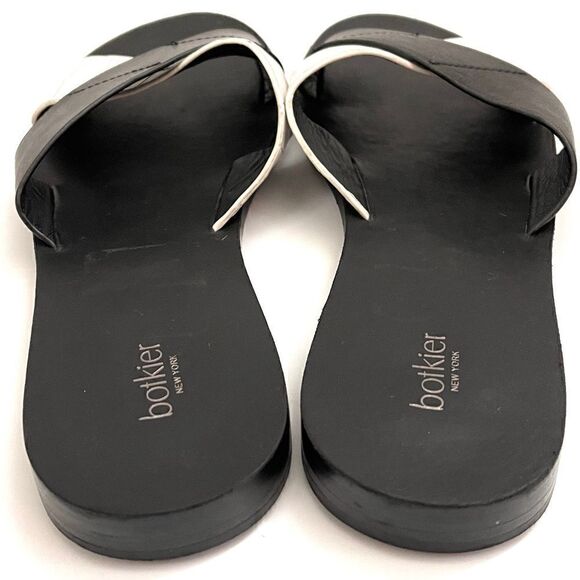 Botkier New York Ally Leather Crisscross Slip-on Slide Sandal 7.5 - Picture 5 of 6